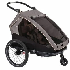XLC Remorque Enfant Duo S 20" Anthracite Beige