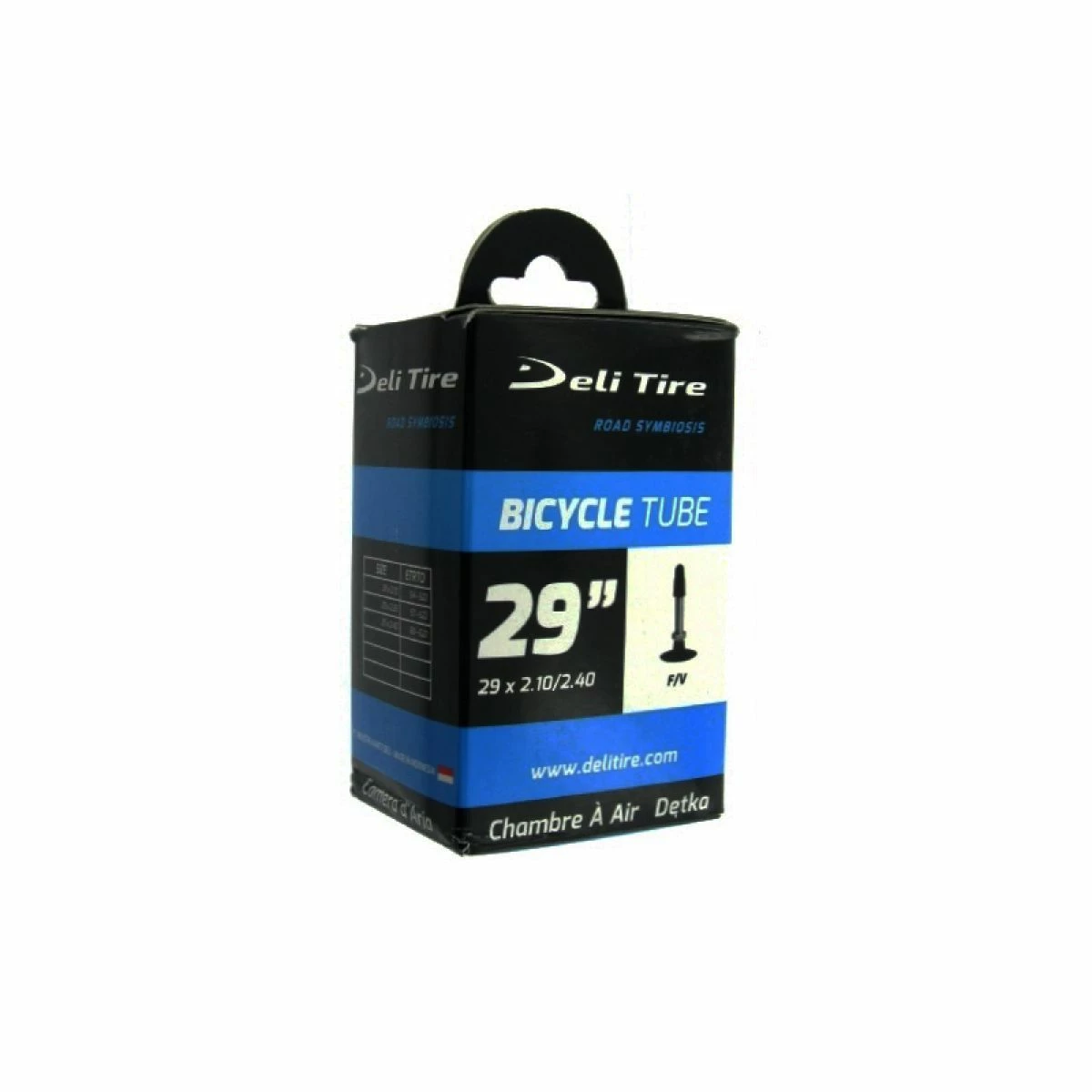 DELI TIRE Deli Chambre à Air 29x2.10/2.40 Presta 3 DELI TIRE Deli Chambre à Air 29x2.10/2.40 Presta